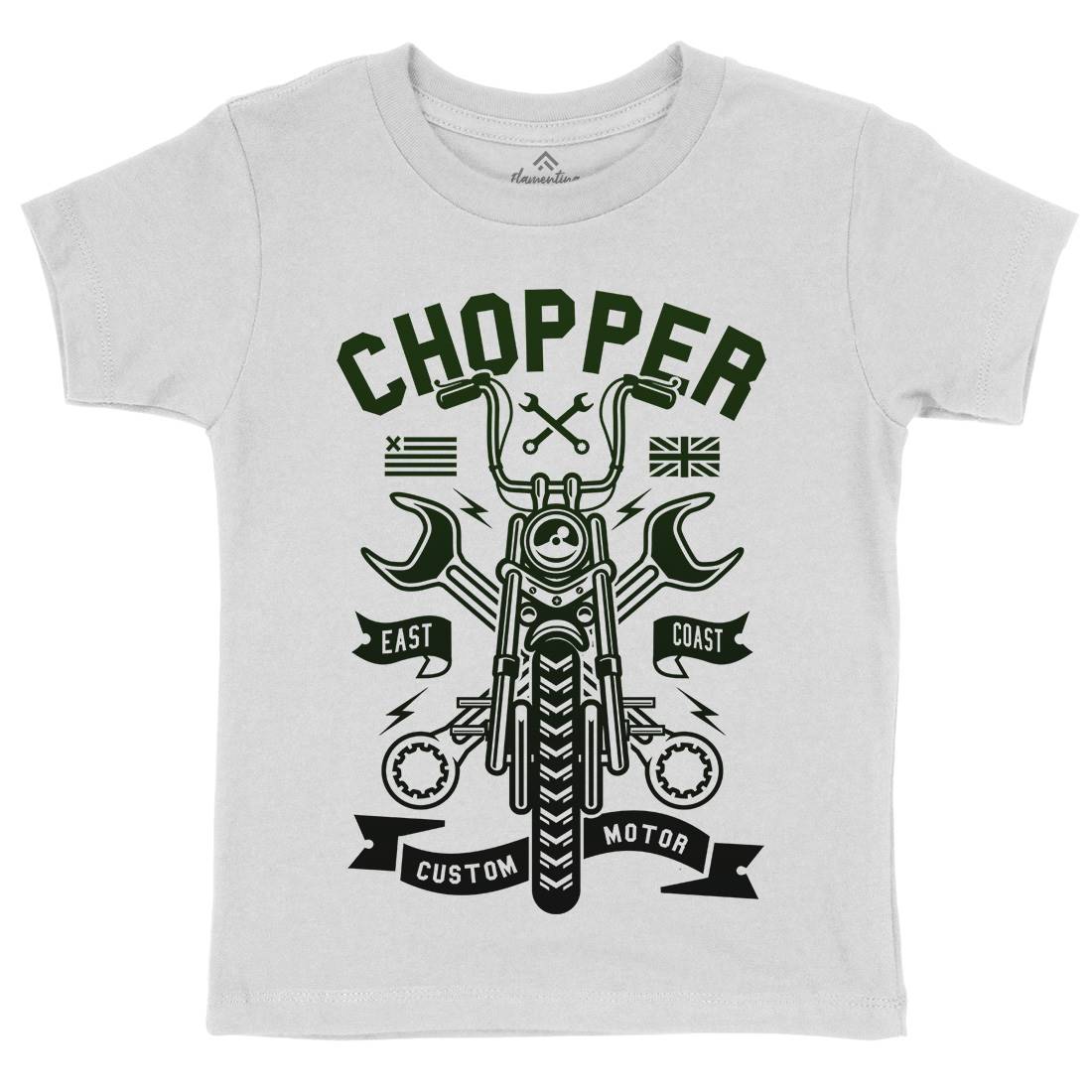 Chopper Kids Organic Crew Neck T-Shirt Motorcycles A216