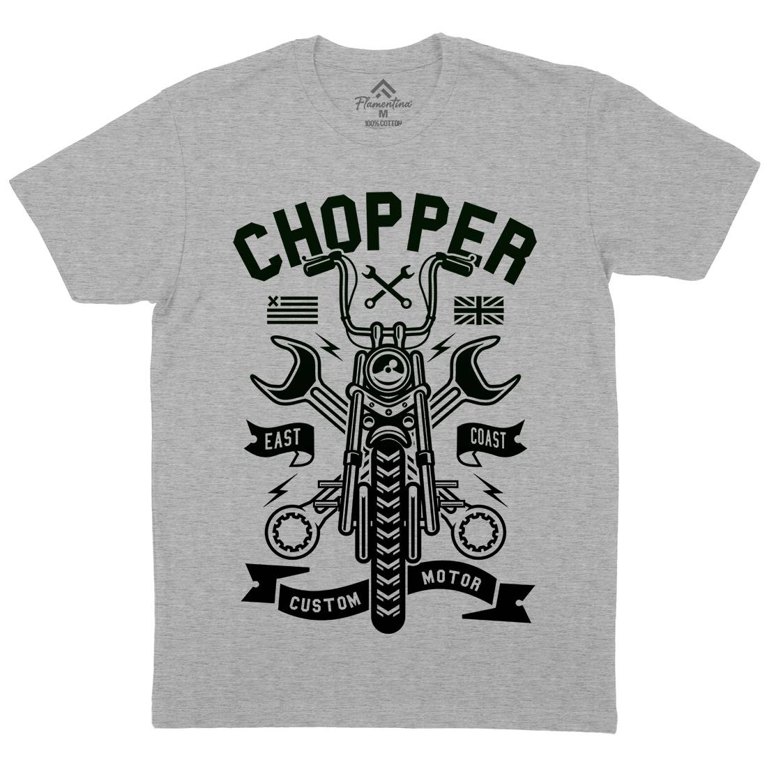 Chopper Mens Crew Neck T-Shirt Motorcycles A216