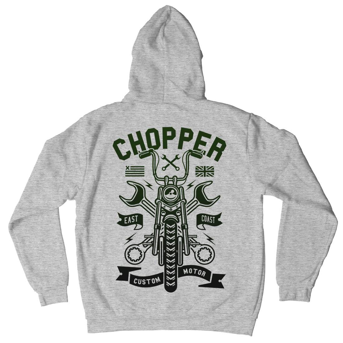 Chopper Mens Hoodie With Pocket Motorcycles A216