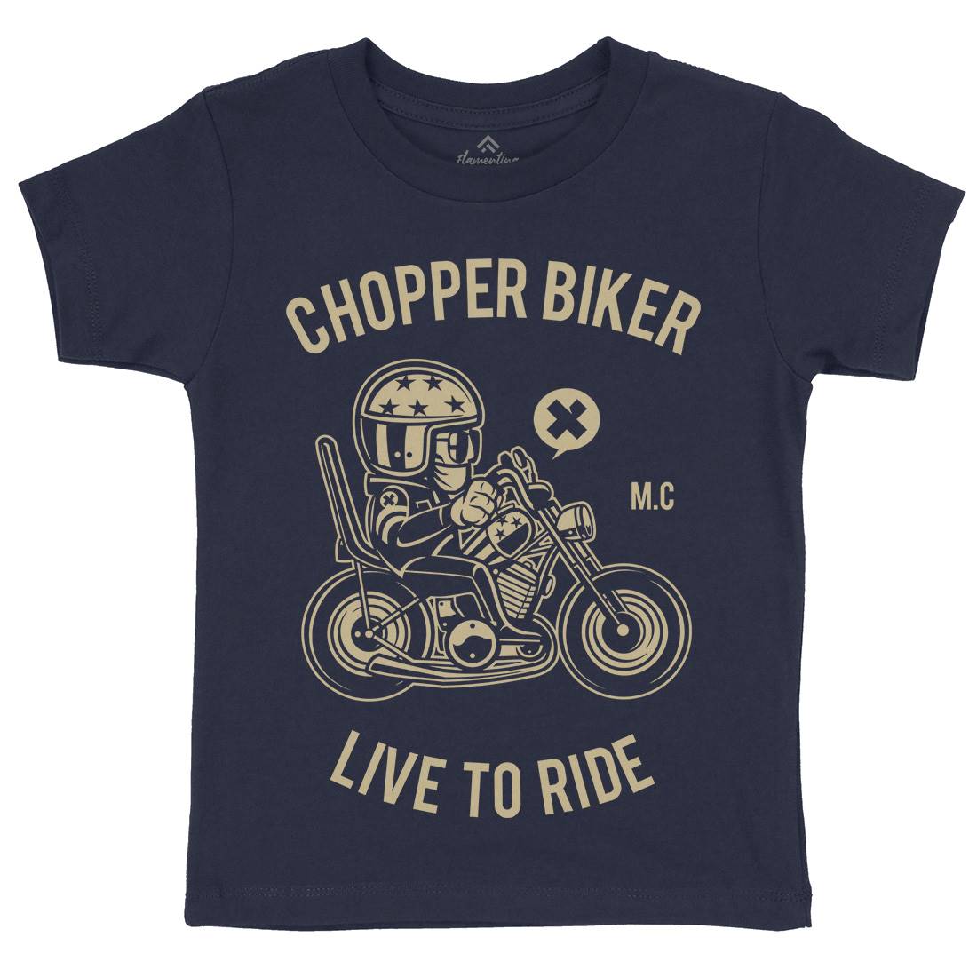 Chopper Biker Kids Crew Neck T-Shirt Motorcycles A217
