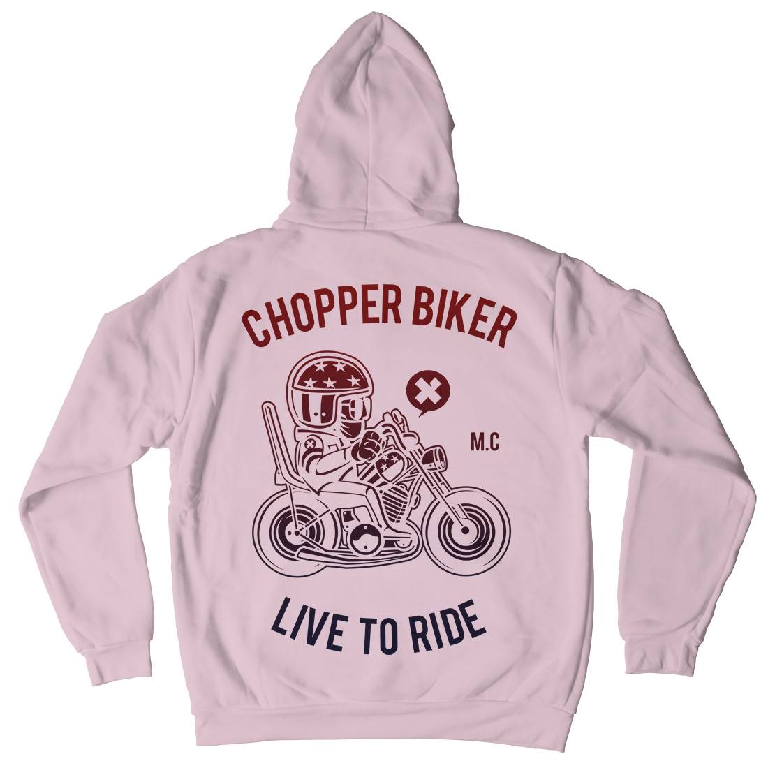Chopper Biker Kids Crew Neck Hoodie Motorcycles A217