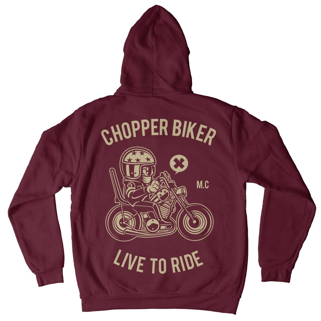 Chopper Biker Kids Crew Neck Hoodie Motorcycles A217