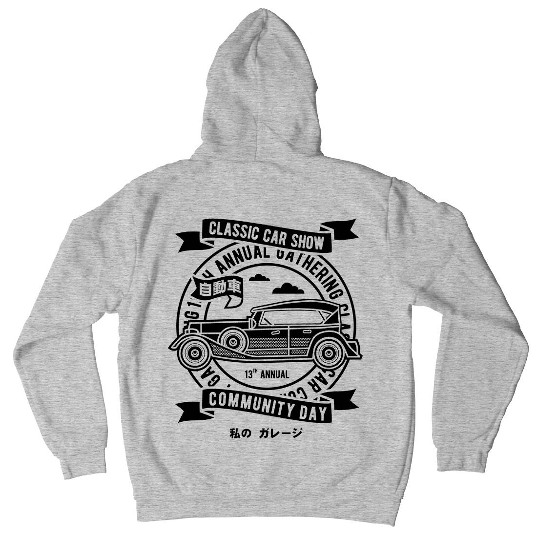 Classic Car Show Mens Hoodie With Pocket Cars A218