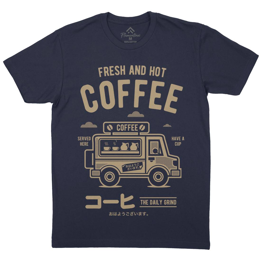 Coffee Van Mens Crew Neck T-Shirt Drinks A219
