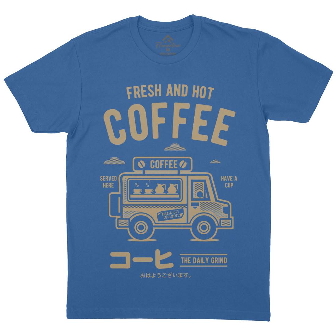 Coffee Van Mens Crew Neck T-Shirt Drinks A219