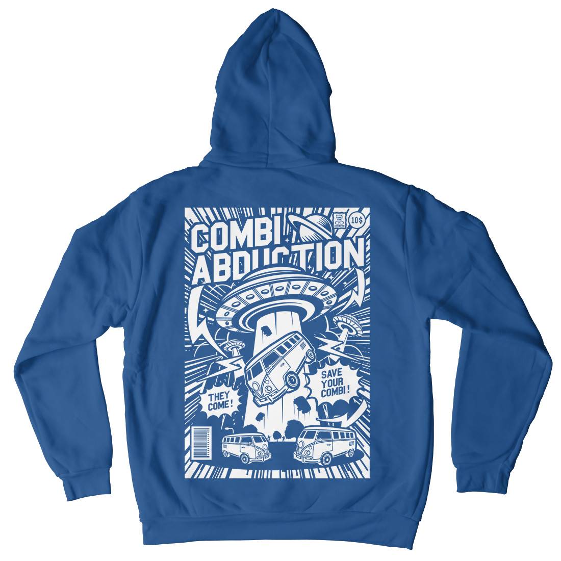 Combi Abduction Mens Hoodie With Pocket Space A220
