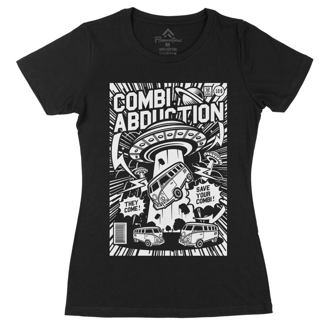 Combi Abduction Womens Organic Crew Neck T-Shirt Space A220