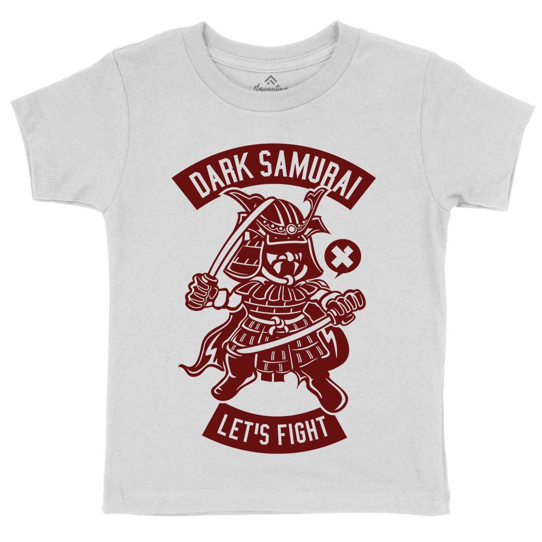 Dark Samurai Kids Organic Crew Neck T-Shirt Warriors A221