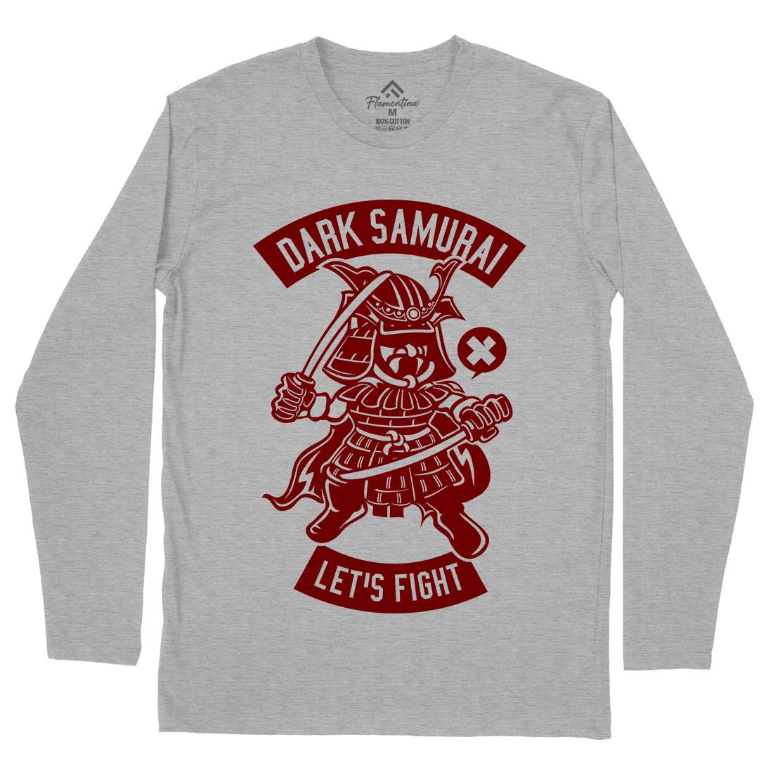 Dark Samurai Mens Long Sleeve T-Shirt Warriors A221