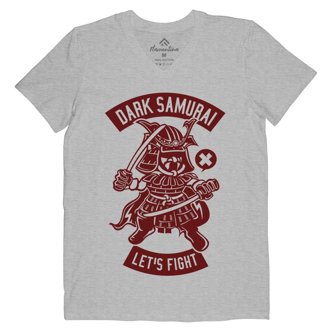 Dark Samurai Mens V-Neck T-Shirt Warriors A221