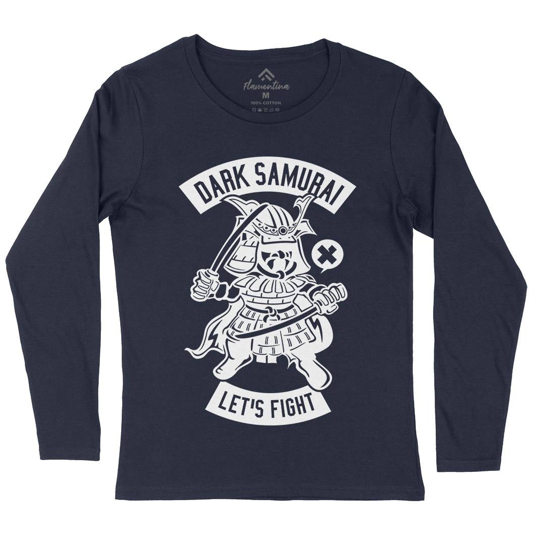 Dark Samurai Womens Long Sleeve T-Shirt Warriors A221