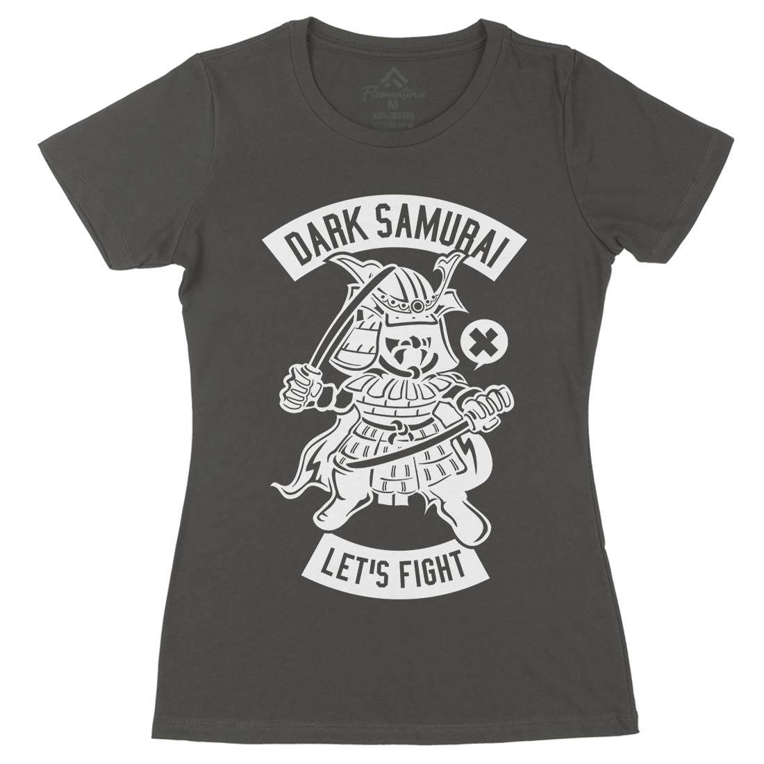 Dark Samurai Womens Organic Crew Neck T-Shirt Warriors A221