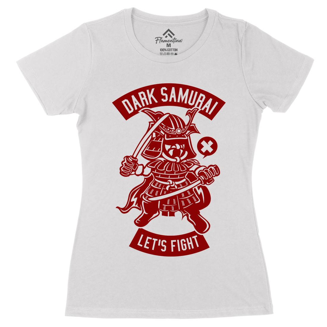 Dark Samurai Womens Organic Crew Neck T-Shirt Warriors A221