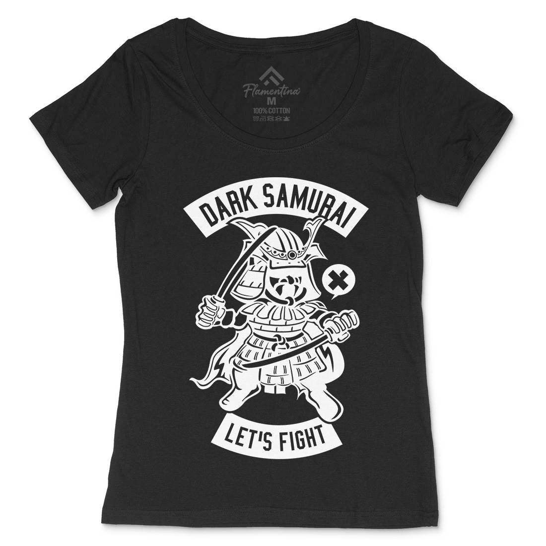 Dark Samurai Womens Scoop Neck T-Shirt Warriors A221