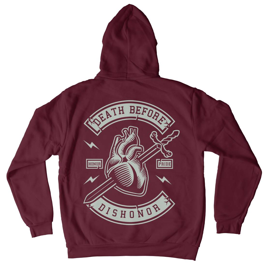 Death Before Dishonour Kids Crew Neck Hoodie Quotes A222