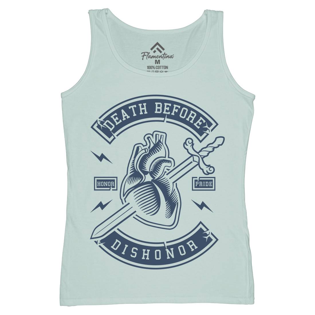 Death Before Dishonour Womens Organic Tank Top Vest Quotes A222