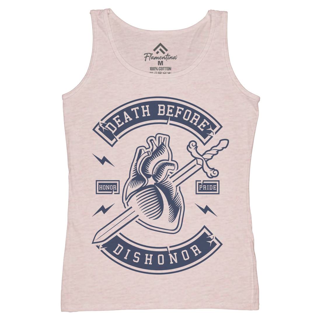 Death Before Dishonour Womens Organic Tank Top Vest Quotes A222