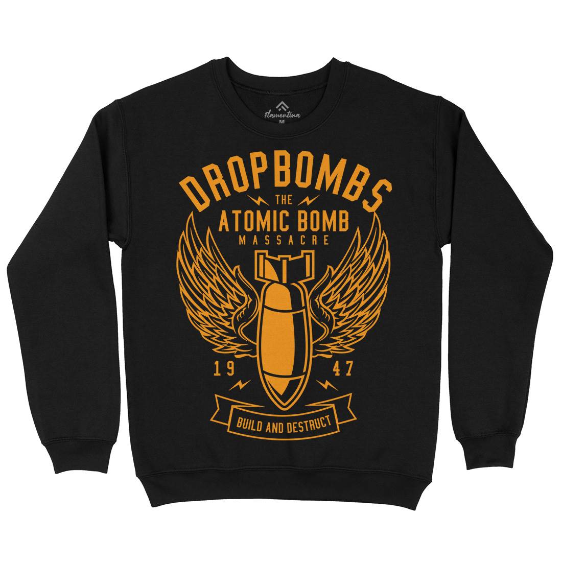 Drop Bombs Mens Crew Neck Sweatshirt Army A225