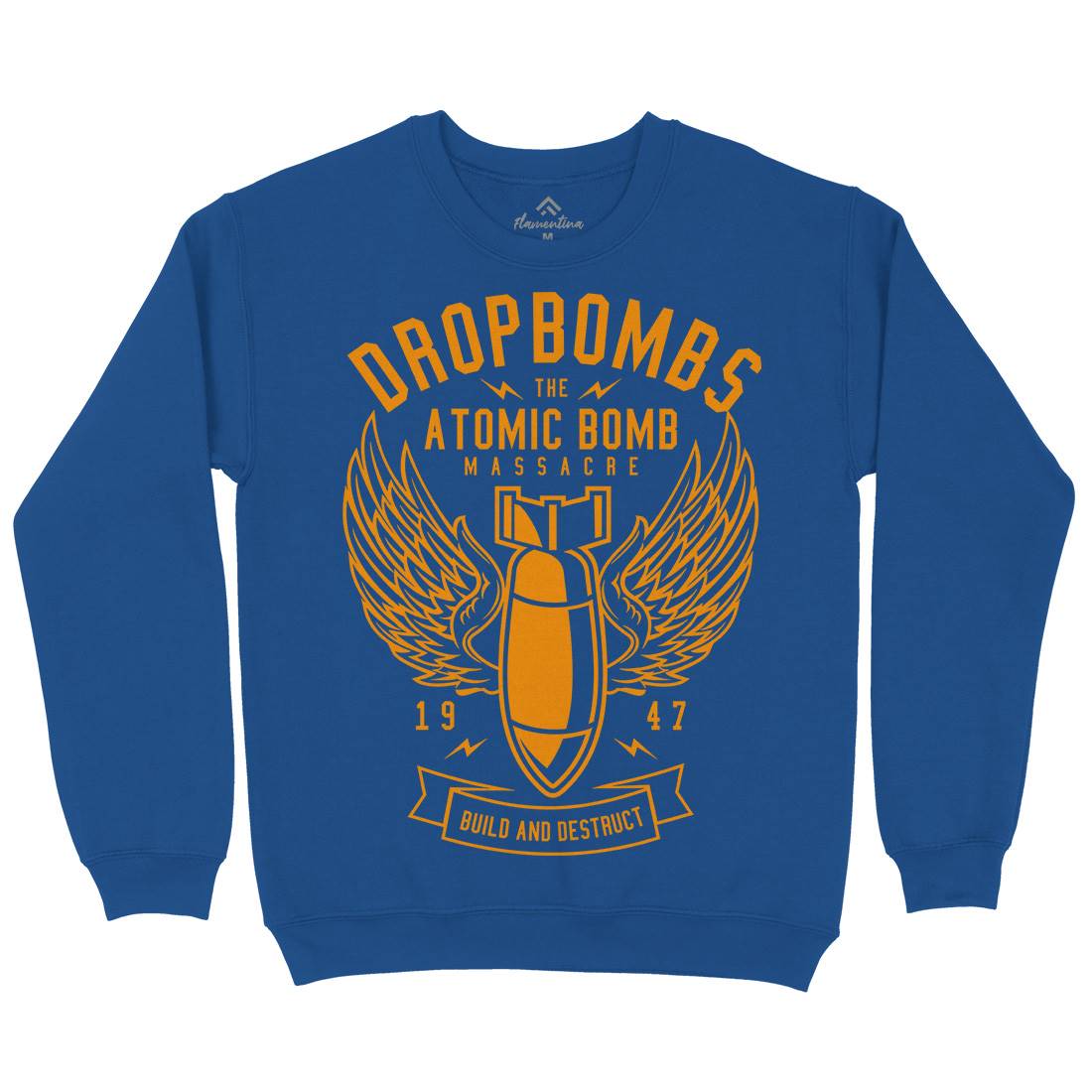 Drop Bombs Mens Crew Neck Sweatshirt Army A225