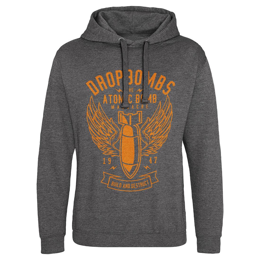 Drop Bombs Mens Hoodie Without Pocket Army A225