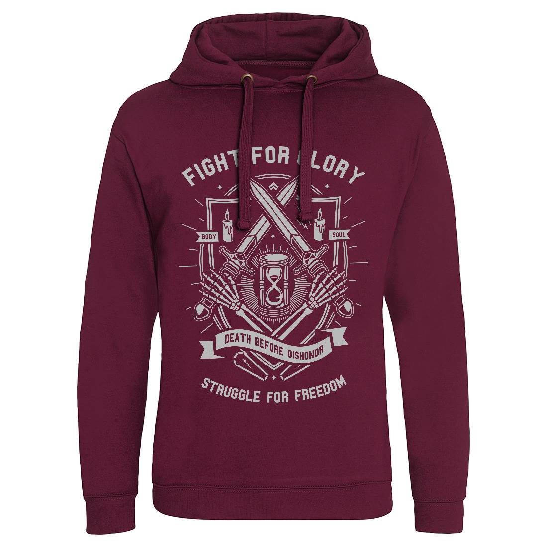 Fight For Glory Mens Hoodie Without Pocket Army A228