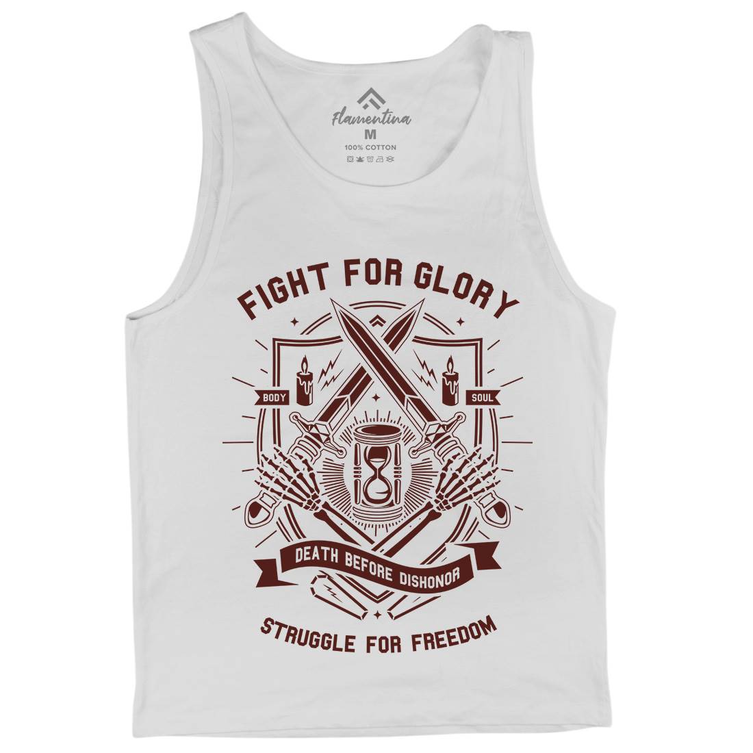 Fight For Glory Mens Tank Top Vest Army A228