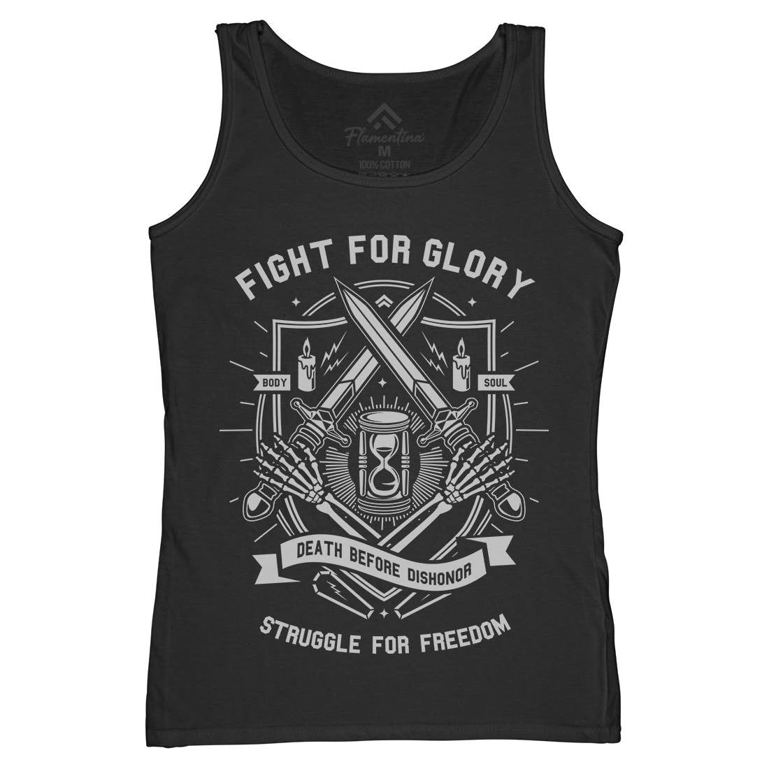 Fight For Glory Womens Organic Tank Top Vest Army A228