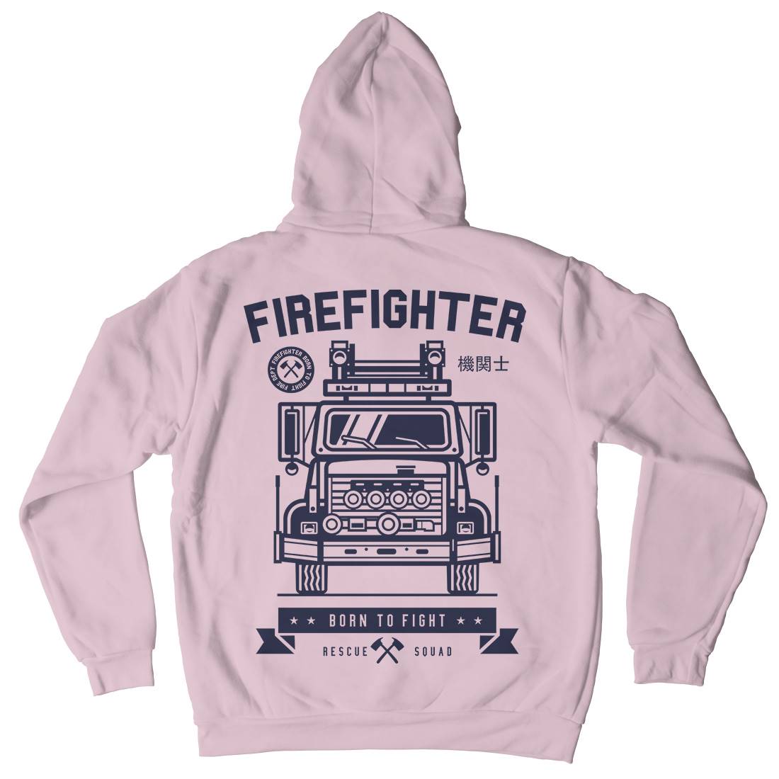 Fire Fighter Kids Crew Neck Hoodie Firefighters A229