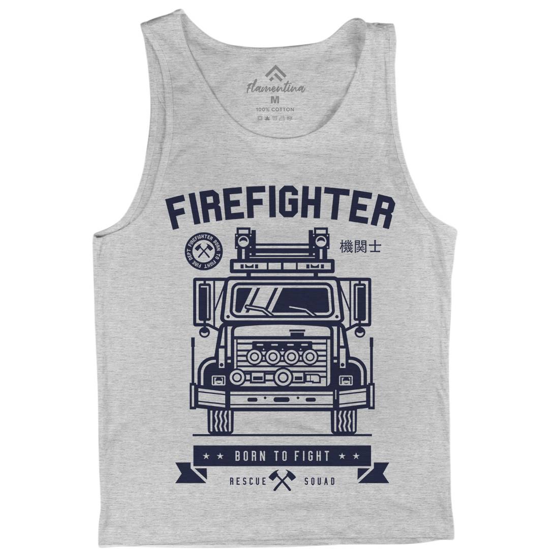 Fire Fighter Mens Tank Top Vest Firefighters A229