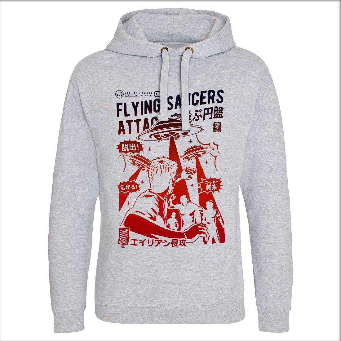 Flying Saucers Mens Hoodie Without Pocket Space A230