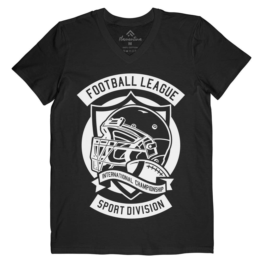 Football League Mens V-Neck T-Shirt Sport A231