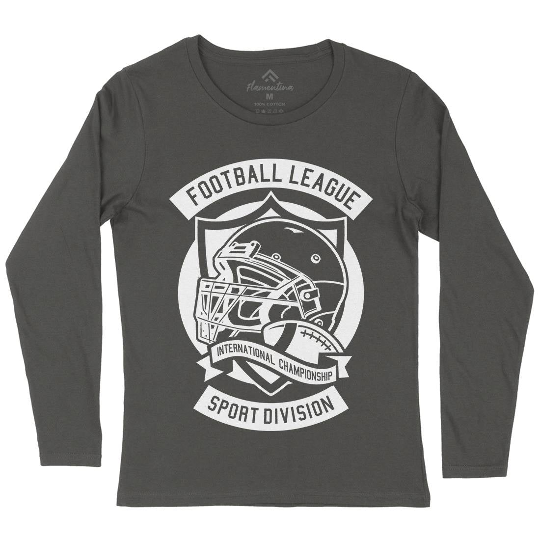 Football League Womens Long Sleeve T-Shirt Sport A231