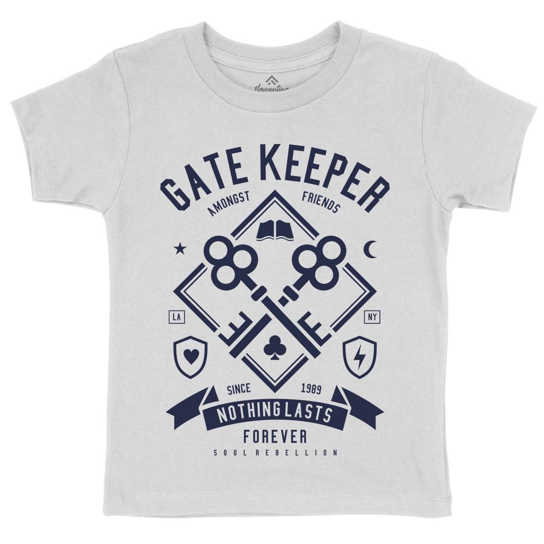 Gate Keeper Kids Crew Neck T-Shirt Quotes A232