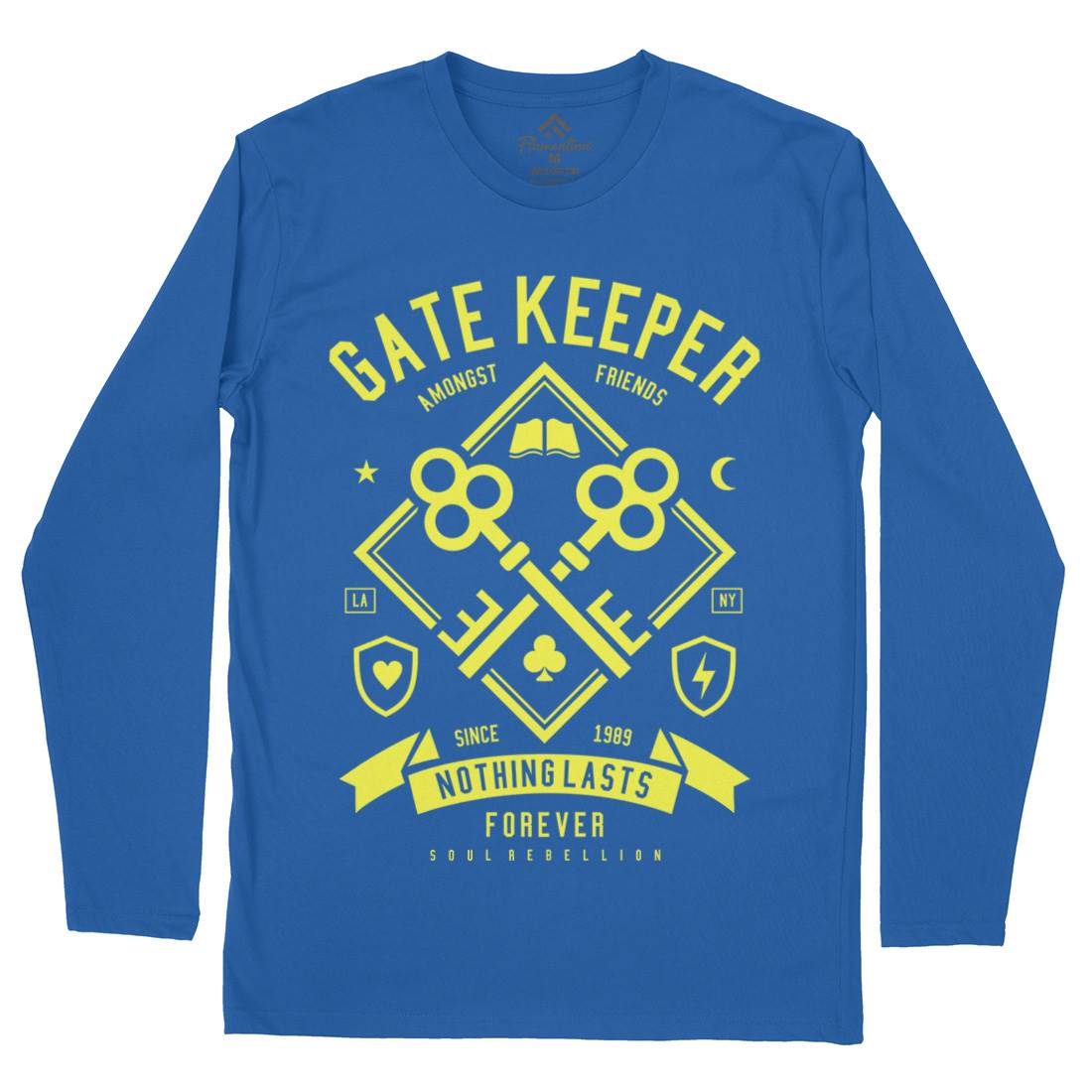 Gate Keeper Mens Long Sleeve T-Shirt Quotes A232