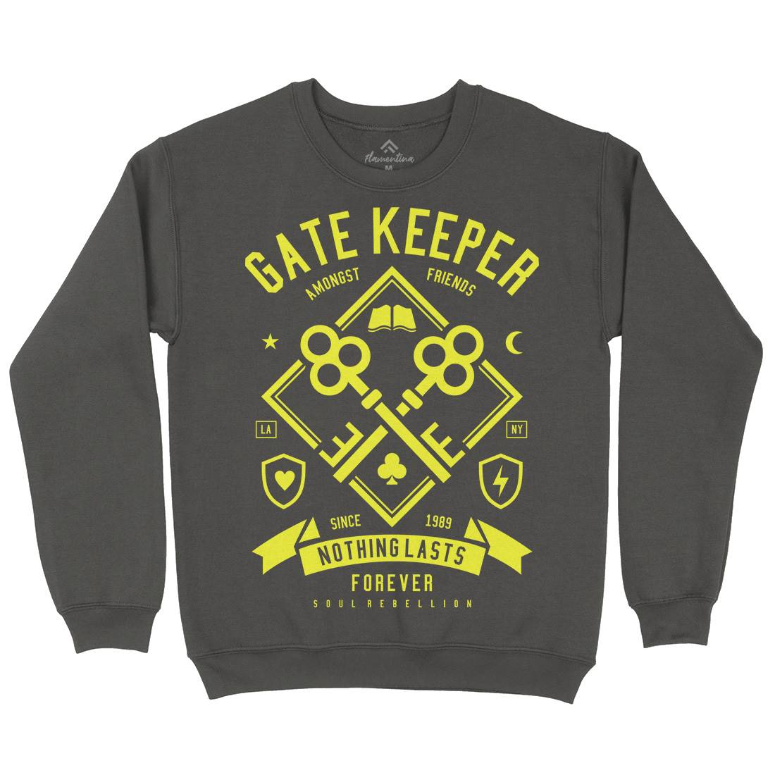 Gate Keeper Kids Crew Neck Sweatshirt Quotes A232