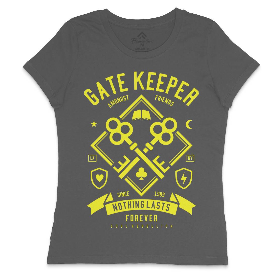 Gate Keeper Womens Crew Neck T-Shirt Quotes A232