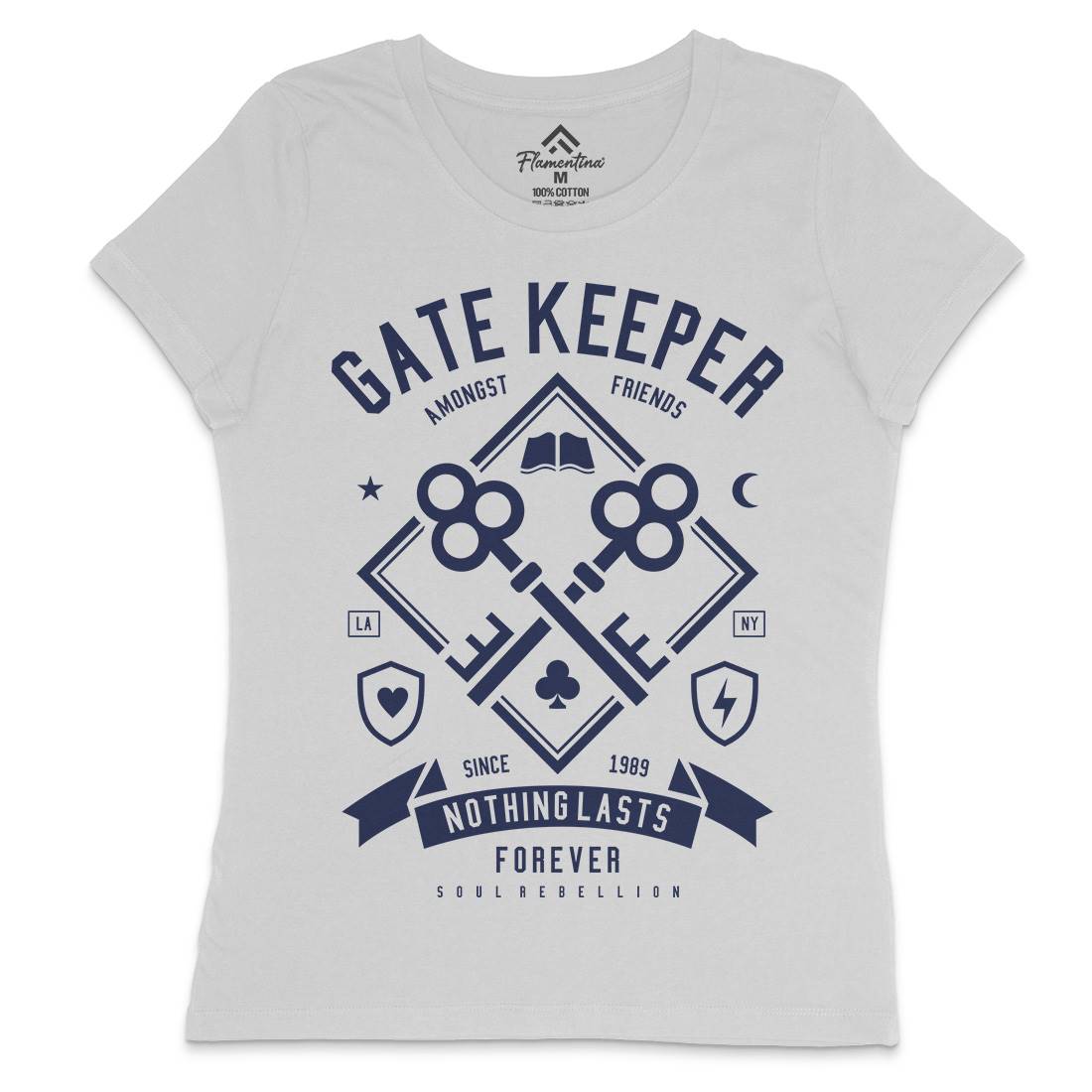 Gate Keeper Womens Crew Neck T-Shirt Quotes A232