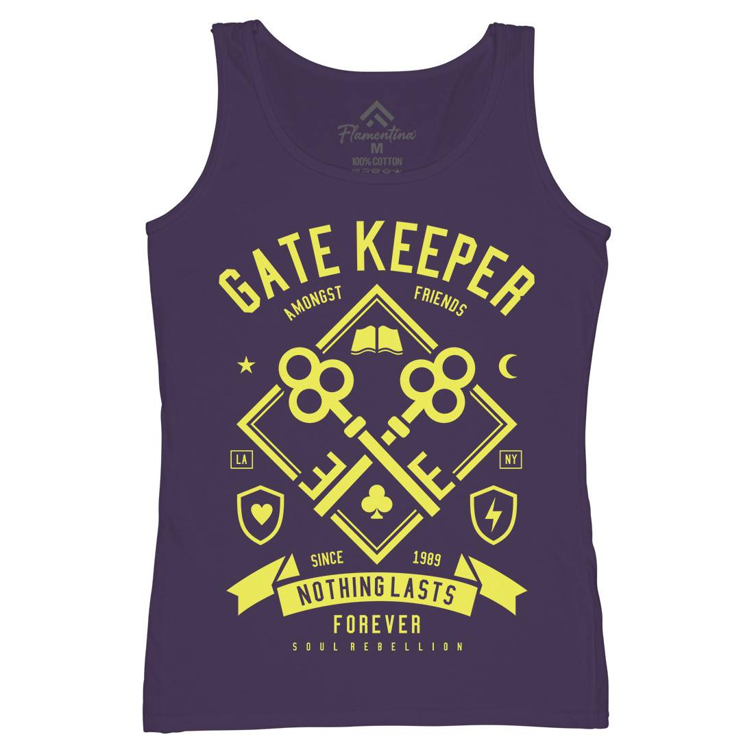 Gate Keeper Womens Organic Tank Top Vest Quotes A232