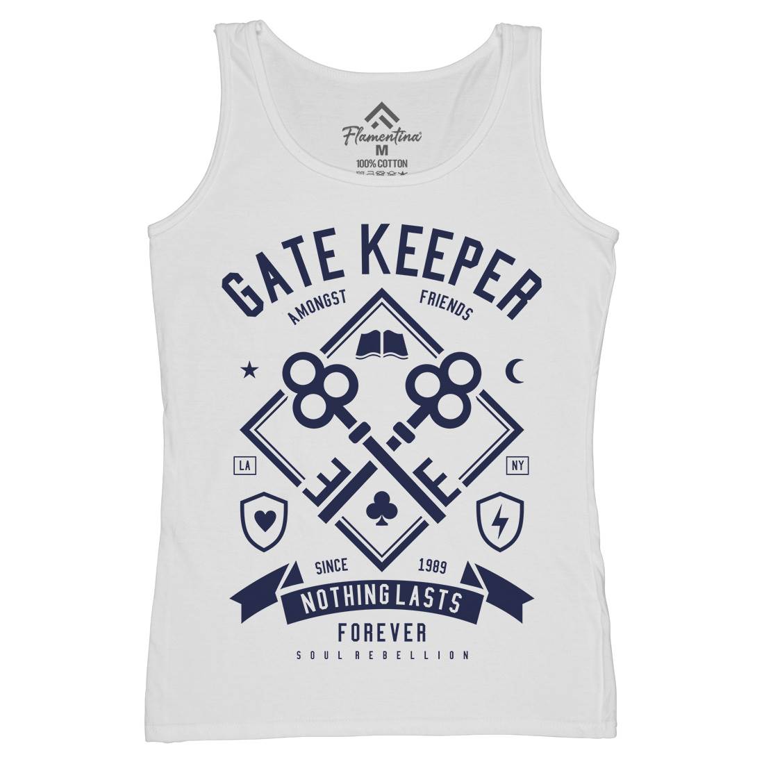 Gate Keeper Womens Organic Tank Top Vest Quotes A232