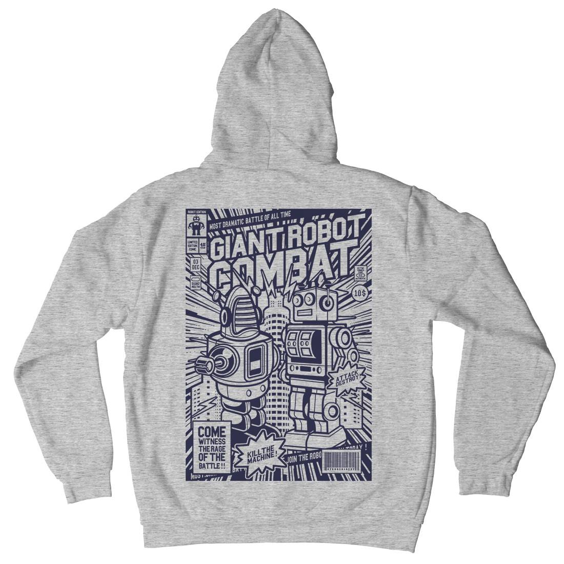 Giant Robot Combat Kids Crew Neck Hoodie Space A233