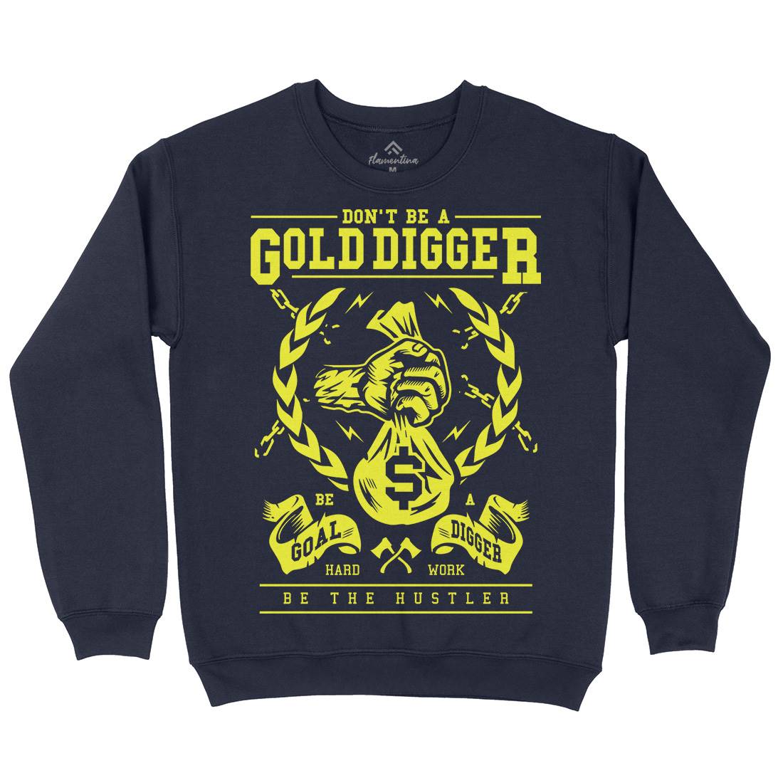 Gold Digger Kids Crew Neck Sweatshirt Quotes A235