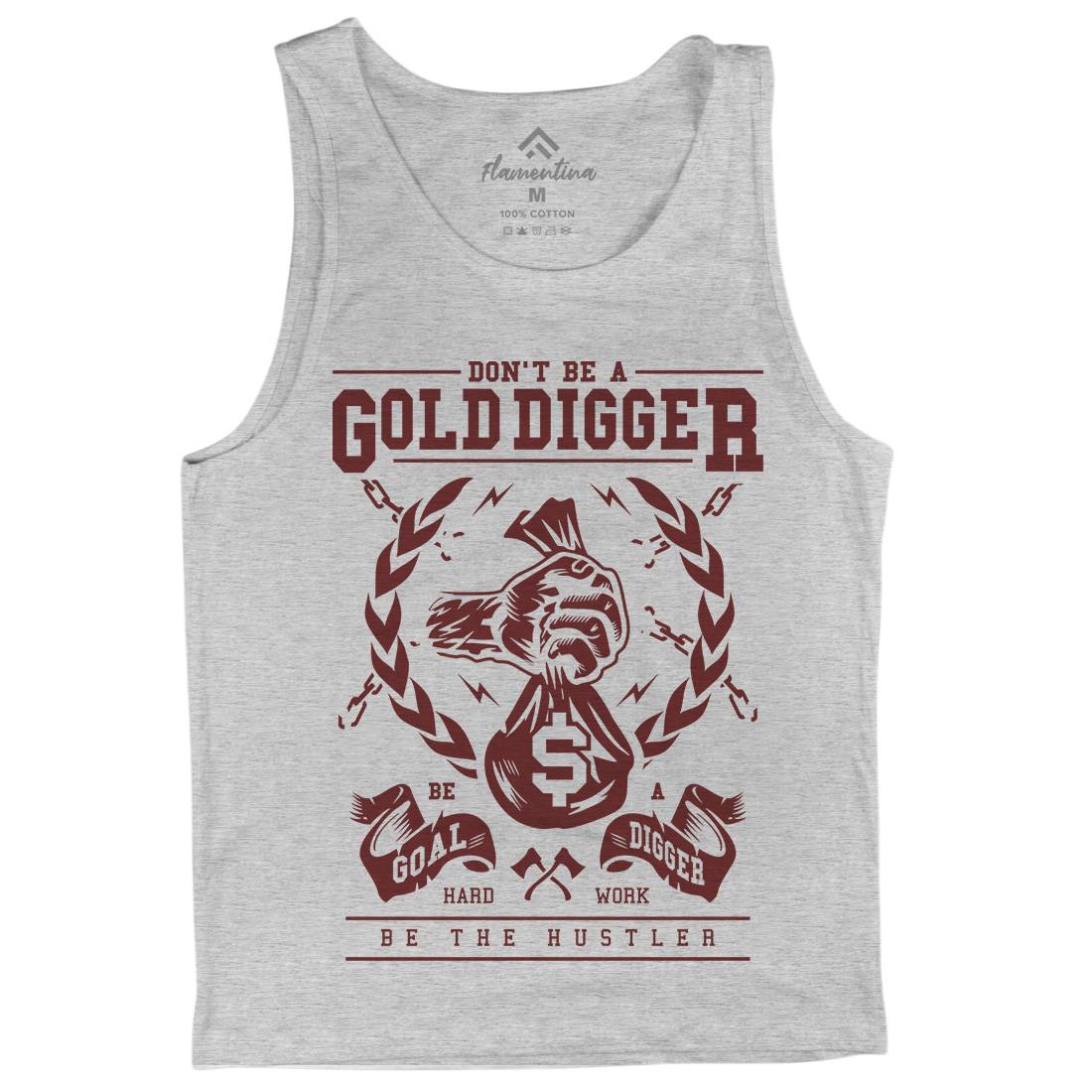 Gold Digger Mens Tank Top Vest Quotes A235