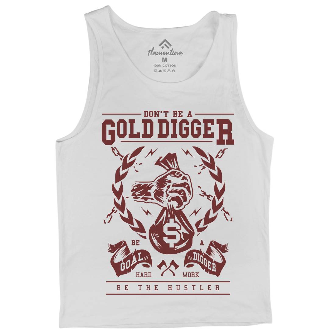 Gold Digger Mens Tank Top Vest Quotes A235