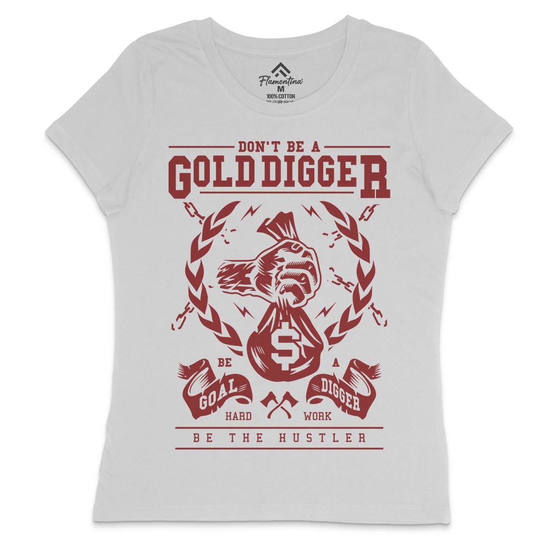 Gold Digger Womens Crew Neck T-Shirt Quotes A235