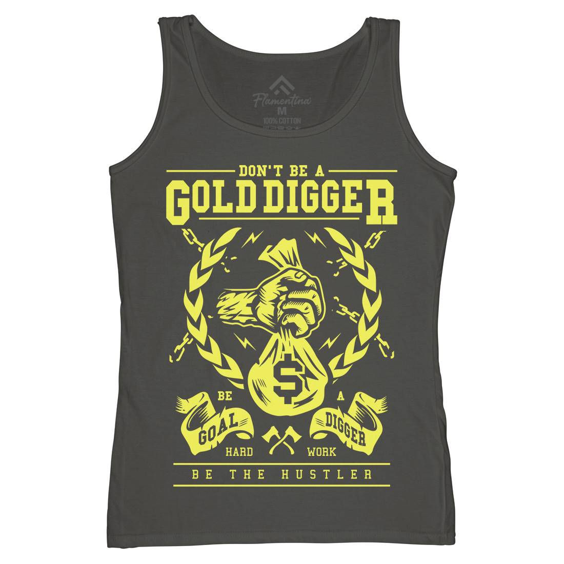 Gold Digger Womens Organic Tank Top Vest Quotes A235