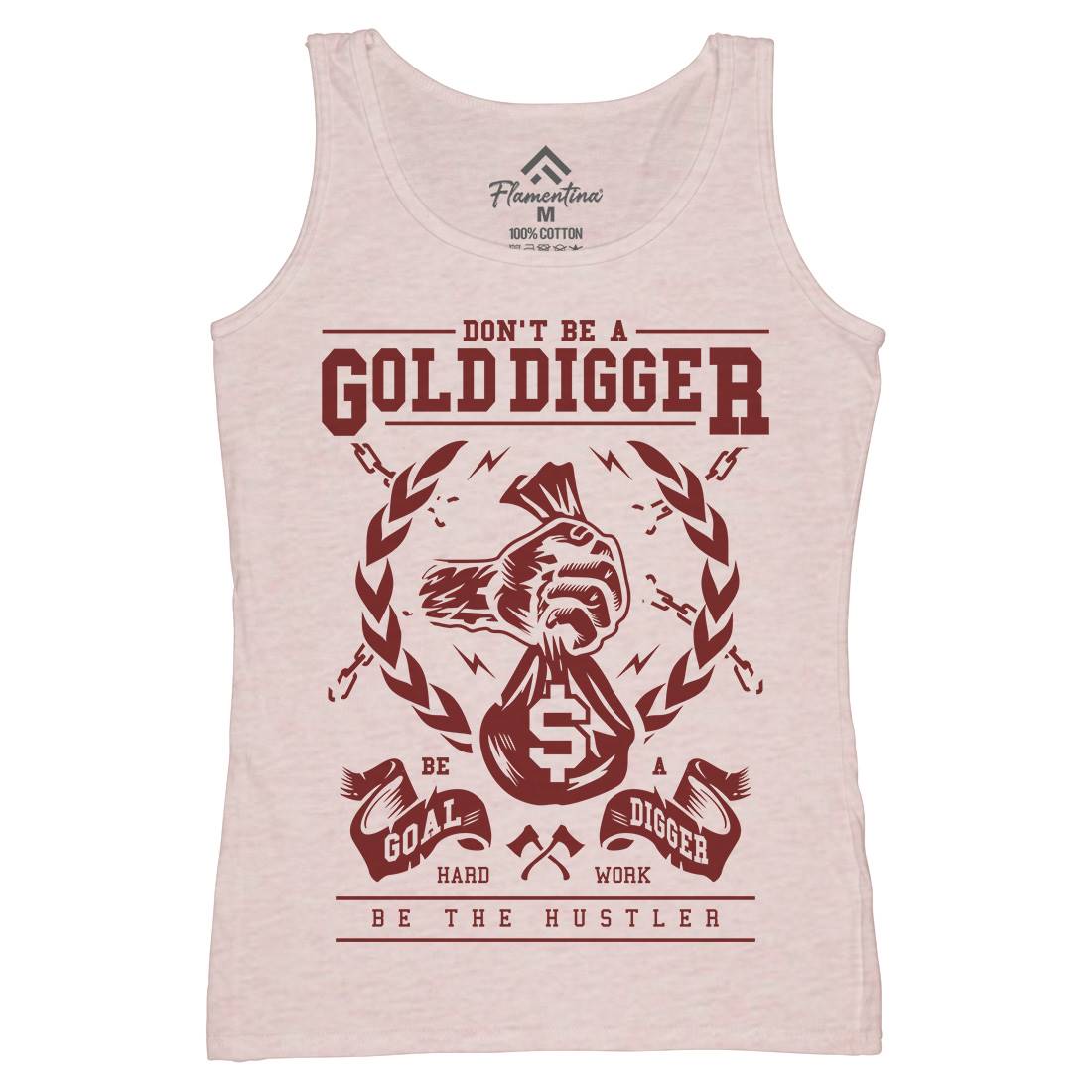 Gold Digger Womens Organic Tank Top Vest Quotes A235