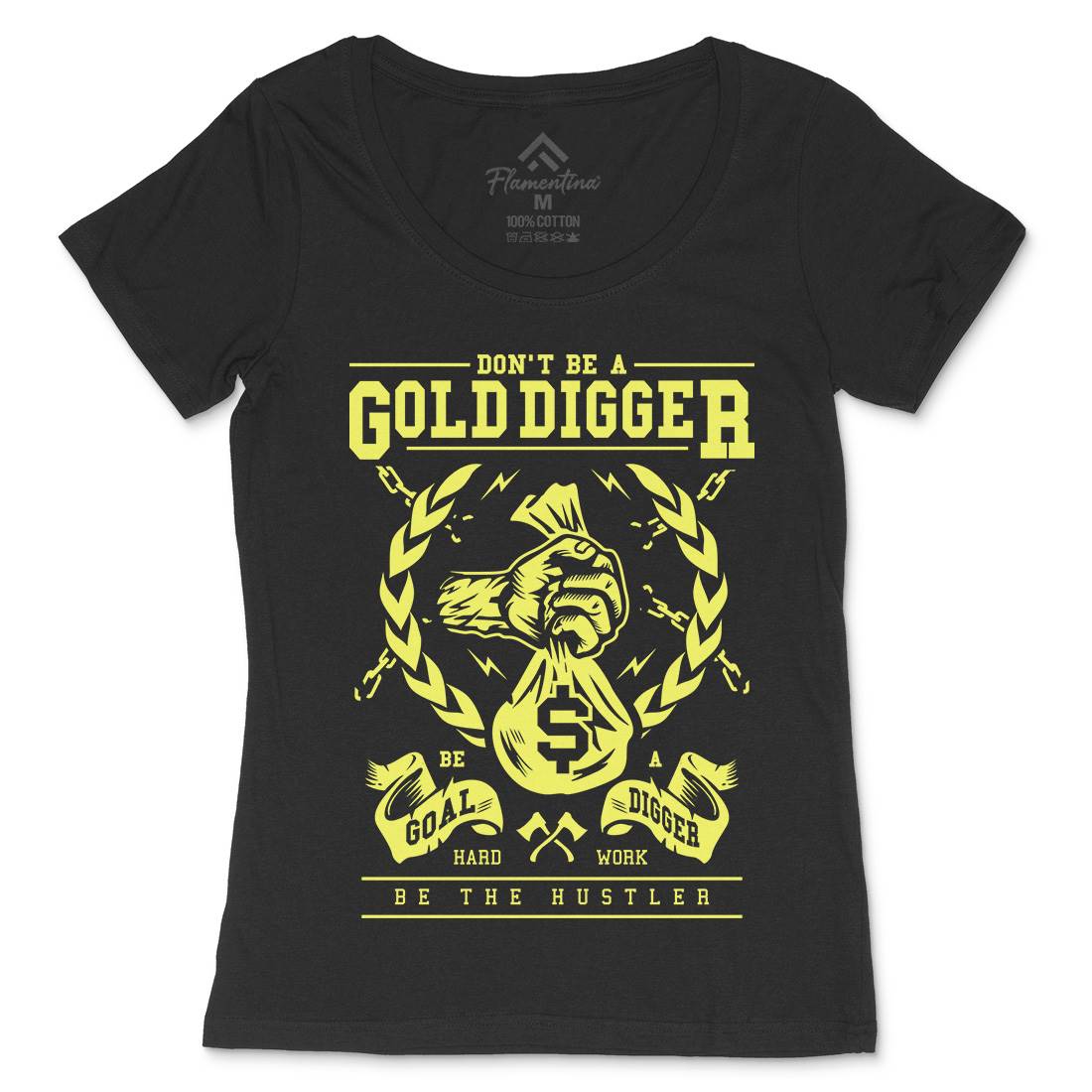 Gold Digger Womens Scoop Neck T-Shirt Quotes A235