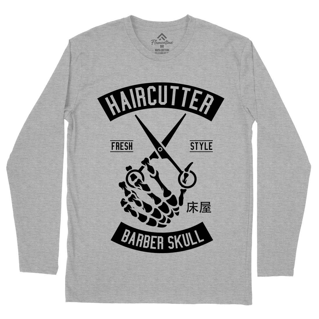 Haircutter Mens Long Sleeve T-Shirt Barber A237