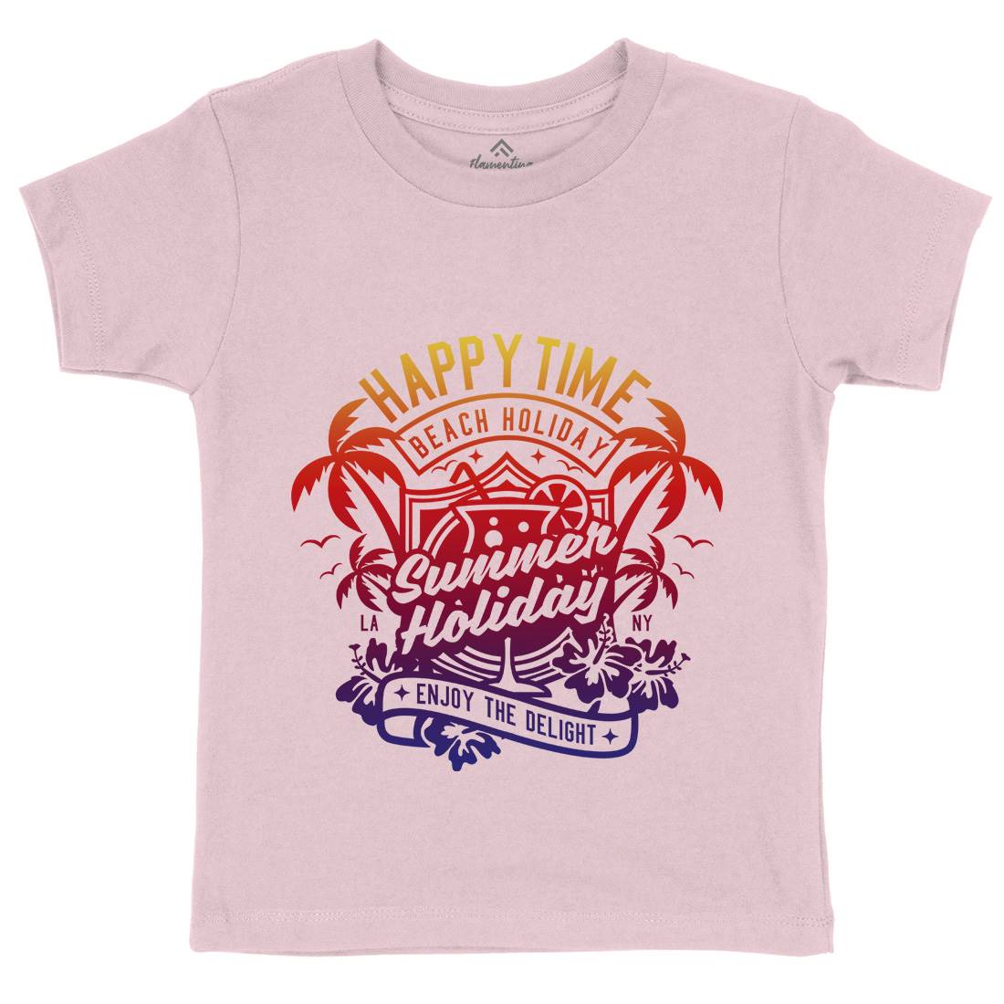 Happy Time Kids Crew Neck T-Shirt Surf A238