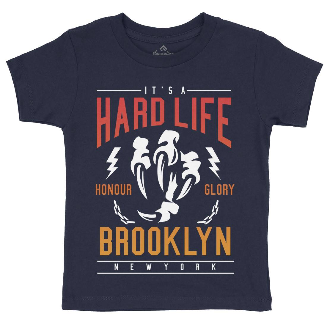 Hard Life Kids Crew Neck T-Shirt Gym A239